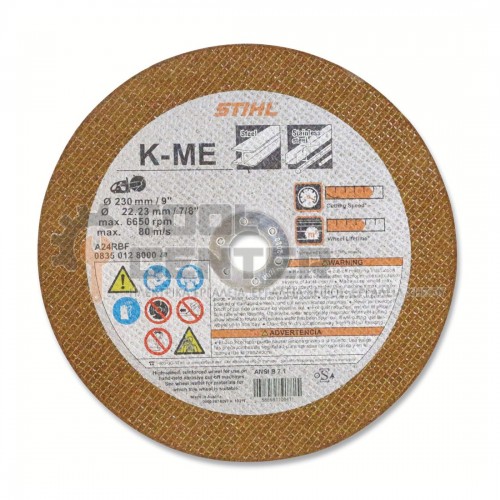 STIHL K-ME ΔΙΣΚΟΣ ΣΥΝΘΕΤΙΚΗΣ ΡΗΤΙΝΗΣ Ø230mm (#08350127000)