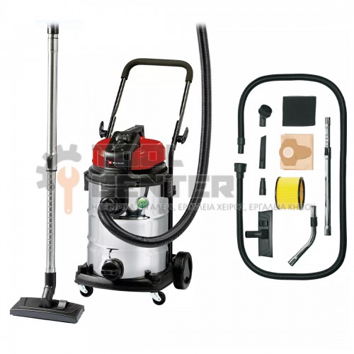 EINHELL TE-VC 2230 SA EXPERT ΣΚΟΥΠΑ ΥΓΡΩΝ/ΣΤΕΡΕΩΝ 1150W 30lt INOX (#2342363)