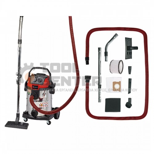 EINHELL TE-VC 2025 SACL EXPERT ΣΚΟΥΠΑ ΥΓΡΩΝ/ΣΤΕΡΕΩΝ 1200W 25lt INOX (#2342460)