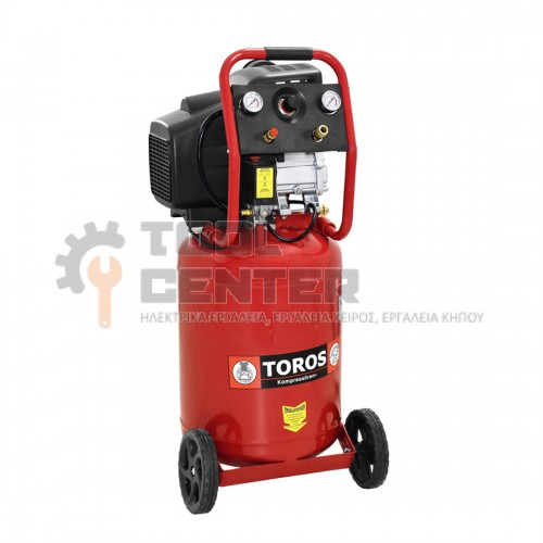 TOROS ΑΕΡΟΣΥΜΠΙΕΣΤΗΣ ΛΑΔΙΟΥ ΜΟΝΟΜΠΛΟΚ ΚΑΘΕΤΟΣ 2.5Hp 50lt (#40121)