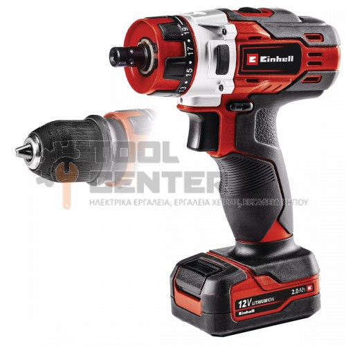 EINHELL TE-CD 12/1 X-Li ΔΡΑΠΑΝΟΚΑΤΣΑΒΙΔΟ 12V ΜΕ ΦΟΡΤΙΣΤΗ & ΜΠΑΤΑΡΙΑ 2.0Ah (#4513592)