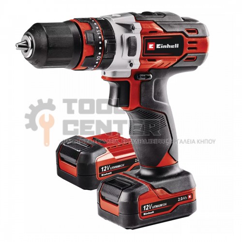 EINHELL TE-CD 12/1 Li-i ΚΡΟΥΣΤΙΚΟ ΔΡΑΠΑΝΟΚΑΤΣΑΒΙΔΟ 12V ΜΕ ΦΟΡΤΙΣΤΗ & 2 ΜΠΑΤΑΡΙΕΣ 2.0Ah (#4513890)