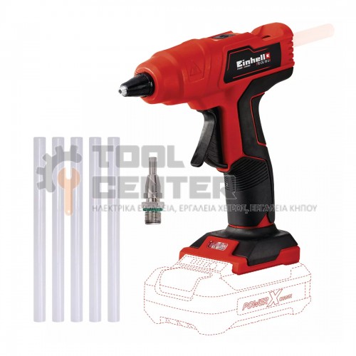 EINHELL TE-CG 18 Li ΠΙΣΤΟΛΙ ΘΕΡΜΟΚΟΛΛΑΣ 18V ΣΚΕΤΟ ΣΩΜΑ (#4522200)