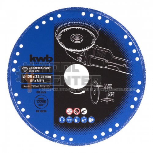 EINHELL KWB PROFESSIONAL ΔΙΑΜΑΝΤΟΔΙΣΚΟΣ ΜΕΤΑΛΛΟΥ Ø 125mm (#49720540)