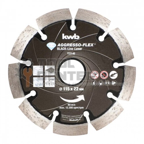 EINHELL KWB PROFESSIONAL ΔΙΑΜΑΝΤΟΔΙΣΚΟΣ ΓΡΑΝΙΤΗ-ΔΟΜΙΚΩΝ ΥΛΙΚΩΝ Ø 115mm (#49723140)