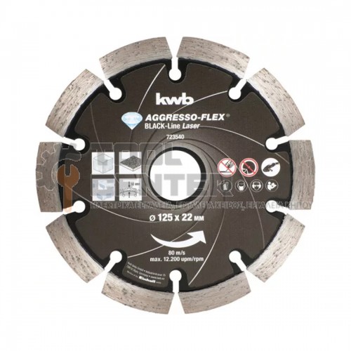 EINHELL KWB PROFESSIONAL ΔΙΑΜΑΝΤΟΔΙΣΚΟΣ ΓΡΑΝΙΤΗ-ΔΟΜΙΚΩΝ ΥΛΙΚΩΝ Ø 125mm (#49723540)