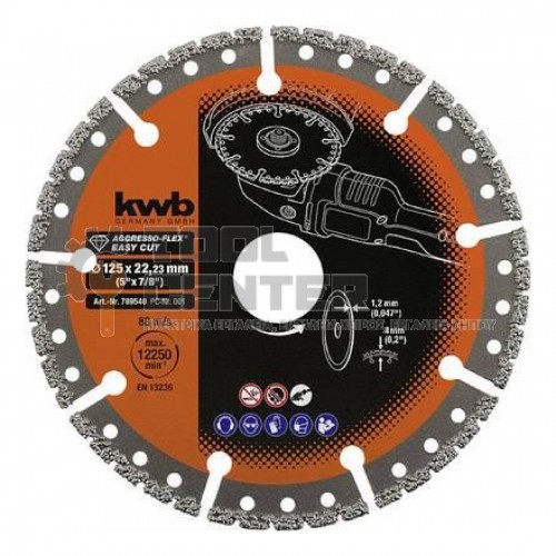 EINHELL KWB DIA TRENNS ΔΙΑΜΑΝΤΟΔΙΣΚΟΣ ΠΟΛΛΑΠΛΩΝ ΧΡΗΣΕΩΝ Ø 125mm (#49789540)