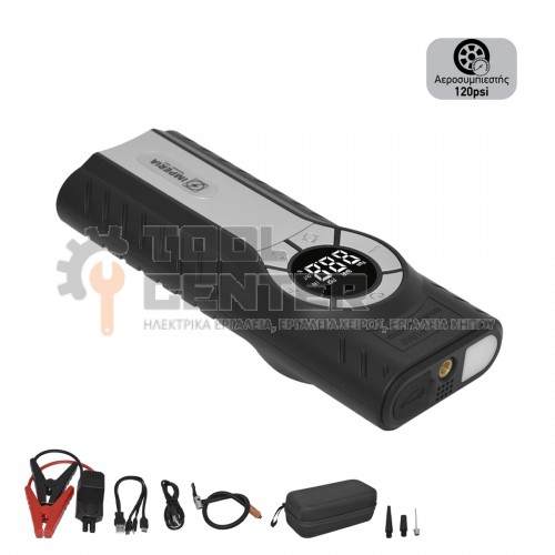 IMPERIA JUMPSTART POWERBANK MINI COMPRESSOR ΦΑΚΟΣ 4 ΣΕ 1 ΜΕ ΜΠΑΤΑΡΙΑ LFP (#60136)
