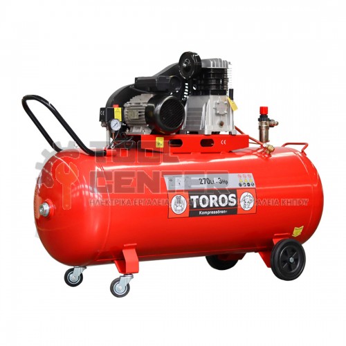 TOROS ΑΕΡΟΣΥΜΠΙΕΣΤΗΣ ΜΕ ΙΜΑΝΤΑ 270lt 3Hp (#602041)