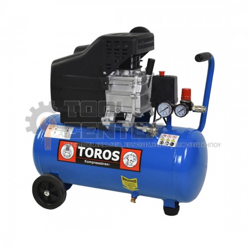 TOROS ΑΕΡΟΣΥΜΠΙΕΣΤΗΣ ΜΟΝΟΜΠΛΟΚ 24lt 2.5Hp (#602081)