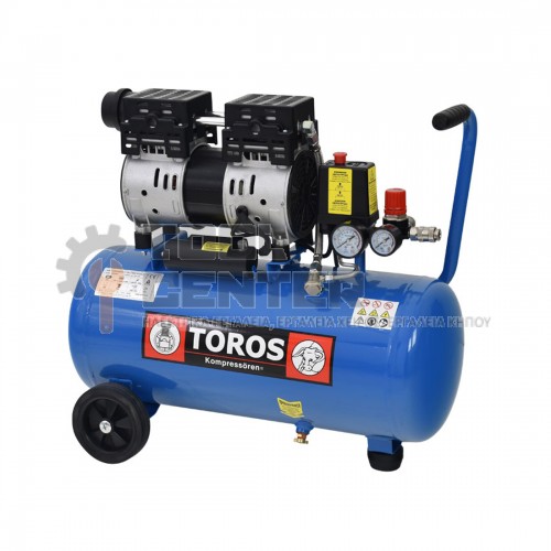 TOROS BRUSHLESS ΑΕΡΟΣΥΜΠΙΕΣΤΗΣ OIL FREE  24lt 1.0Hp 8bar (#602087)