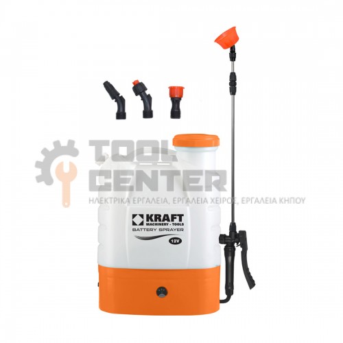 KRAFT ΨΕΚΑΣΤΗΡΑΣ ΠΛΑΤΗΣ ΡΥΘΜΙΖΟΜΕΝΗΣ ΠΙΕΣΗΣ 16lt 12V (#621226)