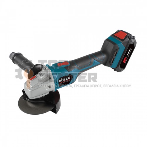 BULLE PL BRUSHLESS ΓΩΝΙΑΚΟΣ ΤΡΟΧΟΣ ΡΥΘΜΙΖΟΜΕΝΟΣ VS 18V Ø125mm ΜΕ ΜΠΑΤΑΡΙΑ 5.0Ah & ΤΑΧΥΦΟΡΤΙΣΤΗ (#633324)