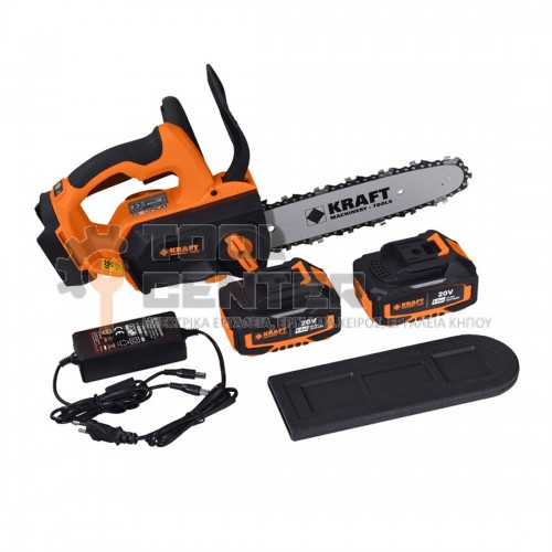 KRAFT ΑΛΥΣΟΠΡΙΟΝΟ ΚΛΑΔΕΥΤΙΚΟ ΜΠΑΤΑΡΙΑΣ ΛΙΘΙΟΥ 20V 2x4.0Ah ΜΕ ΛΑΜΑ 25cm (#691160)