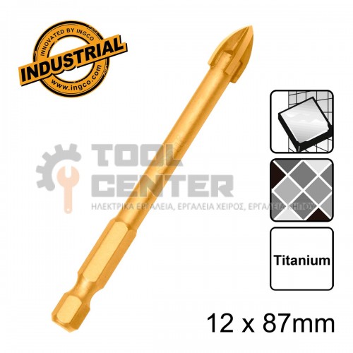 INGCO DBG1131201 ΤΡΥΠΑΝΙ ΠΛΑΚΙΔΙΩΝ ΓΥΑΛΙΟΥ 12x87mm (#DBG1131201)