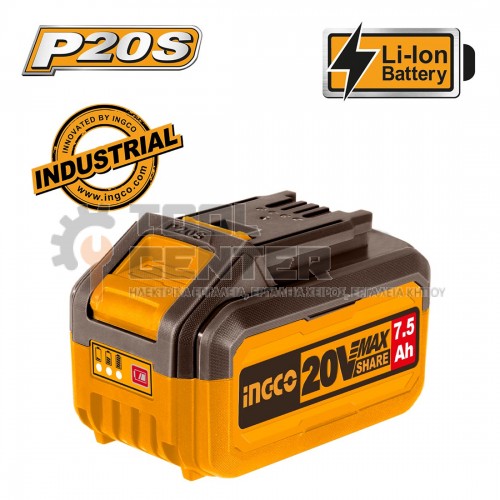 INGCO FBLI2075 ΜΠΑΤΑΡΙΑ 20V 7.5Ah Li-lon (#FBLI2075)