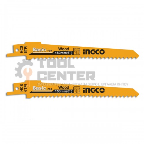 INGCO SSB644D ΠΡΙΟΝΟΛΑΜΕΣ ΣΠΑΘΟΣΕΓΑΣ ΞΥΛΟΥ 2 ΤΕΜ 150mm (#SSB644D)