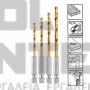 INGCO AKD1401 ΤΡΥΠΑΝΙΑ ΜΕΤΑΛΛΟΥ HSS ME ΥΠΟΔΟΧΗ 1/4" 1.5-4mm 4ΤΕΜ (#AKD1401)
