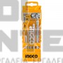 INGCO AKD7058 ΣΕΤ ΤΡΥΠΑΝΙΑ 5 ΠΛΑΚΙΔΙΩΝ ΓΥΑΛΙΟΥ 4-10mm (#AKD7058)