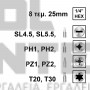 INGCO AKSDB1901 ΣΕΤ 19 ΤΕΜ ΤΡΥΠΑΝΙΑ & ΜΥΤΕΣ (#AKSDB1901)