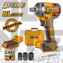 INGCO CIWLI2040 BRUSHLESS ΚΡΟΥΣΤΙΚΟ ΜΠΟΥΛΟΝΟΚΛΕΙΔΟ ΜΠΑΤΑΡΙΑΣ 20V 2x2.0Ah (#CIWLI2040)