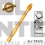 INGCO DBG1130601 ΤΡΥΠΑΝΙ ΠΛΑΚΙΔΙΩΝ ΓΥΑΛΙΟΥ 6x74mm (#DBG1130601)