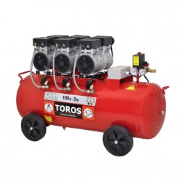 TOROS BRUSHLESS ΑΕΡΟΣΥΜΠΙΕΣΤΗΣ OILFREE SILENT 100lt 3.0Hp 8bar (#40128)