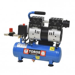 TOROS BRUSHLESS ΑΕΡΟΣΥΜΠΙΕΣΤΗΣ OIL FREE SEMISILENT 6lt 1.0Hp 8bar (#602086)