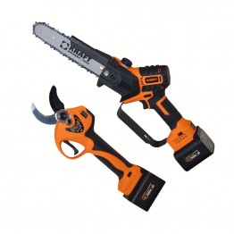 KRAFT ΣΕΤ ΨΑΛΙΔΙ ΚΛΑΔΕΜΑΤΟΣ & ΚΛΑΔΕΥΤΙΚΟ ΑΛΥΣΟΠΡΙΟΝΟ ΜΠΑΤΑΡΙΑΣ 21V 2x4.0Ah (#691164)