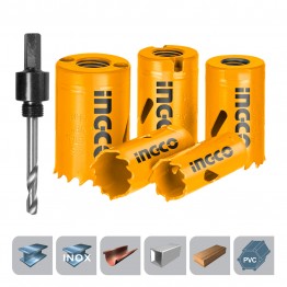 INGCO AKH0071 ΣΕΤ 7 ΠΟΤΗΡΟΤΡΥΠΑΝΑ ΜΕ ΑΞΟΝΑ BI-METAL 20-50mm (#AKH0071)