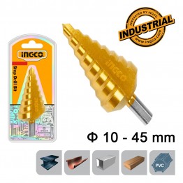 INGCO AKSDS10453 ΤΡΥΠΑΝΙ ΚΩΝΙΚΟ ΜΕ ΔΙΑΒΑΘΜΙΣΗ 10-45mm (#AKSDS10453)