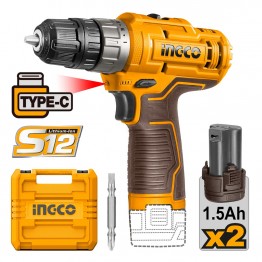 INGCO CDLI12202 ΔΡΑΠΑΝΟΚΑΤΣΑΒΙΔΟ ΜΠΑΤΑΡΙΑΣ 12V 1.5Ah (#CDLI12202)
