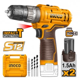 INGCO CIDLI12202E ΚΡΟΥΣΤΙΚΟ ΔΡΑΠΑΝΟΚΑΤΣΑΒΙΔΟ 20Nm 2 x 12V 1.5Ah Li-lon (#CIDLI12202E)