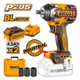 INGCO CIWLI2050 BRUSHLESS ΚΡΟΥΣΤΙΚΟ ΜΠΟΥΛΟΝΟΚΛΕΙΔΟ 20V Li-lon ΜΕ ΜΠΑΤΑΡΙΑ & ΦΟΡΤΙΣΤΗ 4.0Ah 650Nm (#CIWLI2050)