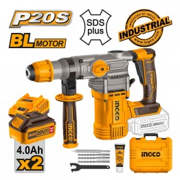 INGCO CRHLI202882 SDS PLUS BRSHLESS ΚΡΟΥΣΤΙΚΟ ΠΕΡΙΣΤΡΟΦΙΚΟ ΣΚΑΠΤΙΚΟ ΠΙΣΤΟΛΕΤΟ 20V Li-lon 4.5J (#CRHLI202882)