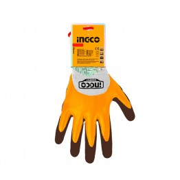 INGCO HGNF01 ΓΑΝΤΙΑ ΜΕ ΔΙΠΛΗ ΕΠΙΚΑΛΥΨΗ ΝΙΤΡΙΛΙΟΥ XL (#HGNF01-XL)